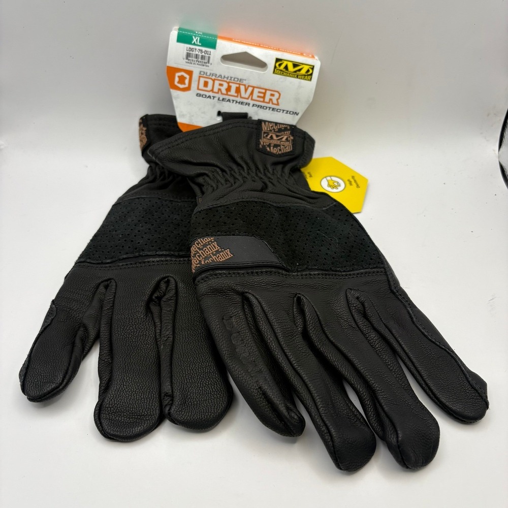 Mechanix Wear Durahide Driver Goat Leather Protection Gloves Black XL LDGT75011